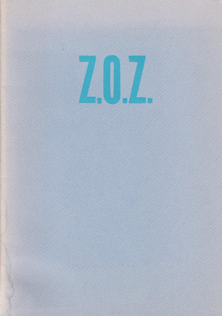 Ronner, Dick - Z.O.Z.: tweezijdig gebruik van houten drukletters
