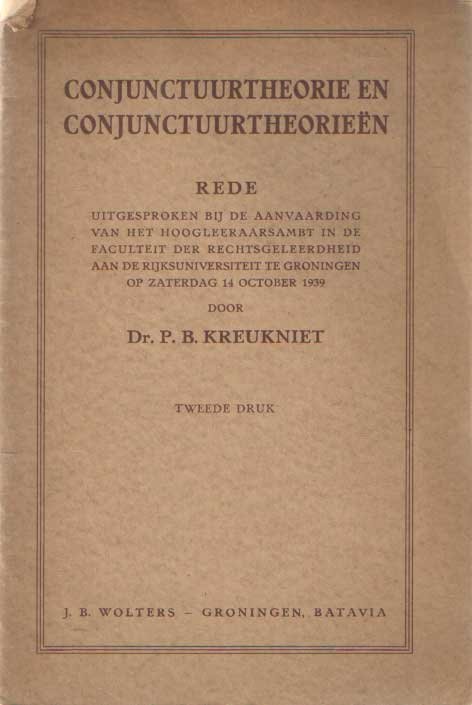 Kreukniet, P.B. - Conjunctuurtheorie en conjunctuurtheorieën