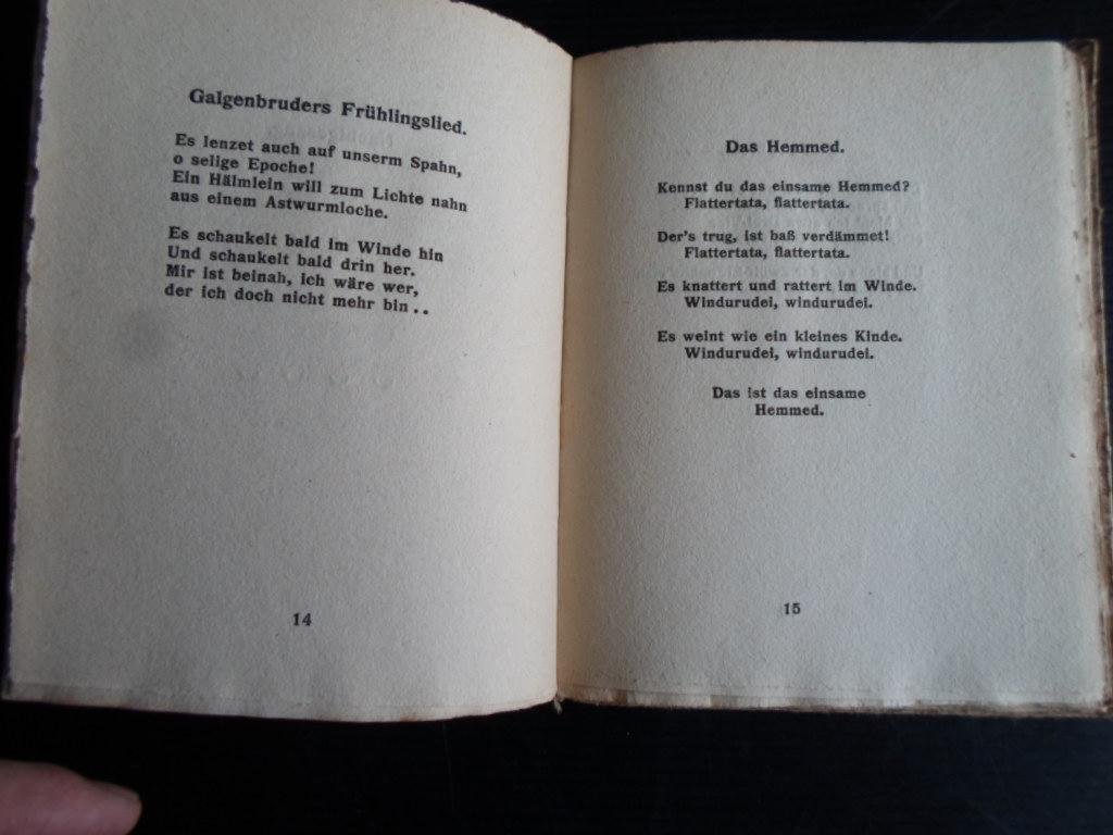 Morgenstern, Christian - Galgenlieder, Nebst dem ‘Gingganz’