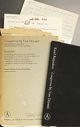 REIJNDERS, Karel - Couperus bij Van Deyssel. Een chronische konfrontatie in beschouwingen, brieven en notities.