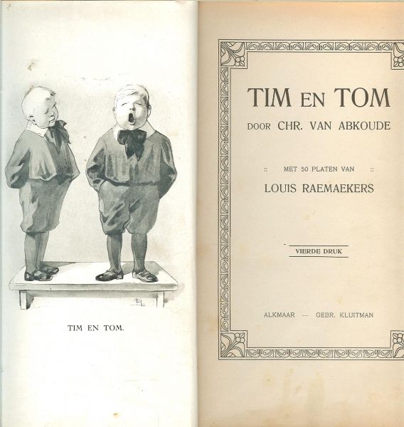 Abkoude, Chr. Van .. Met 50 platen van Louis Raemaekers  en heel veel mooie vignetten - Tim en Tom