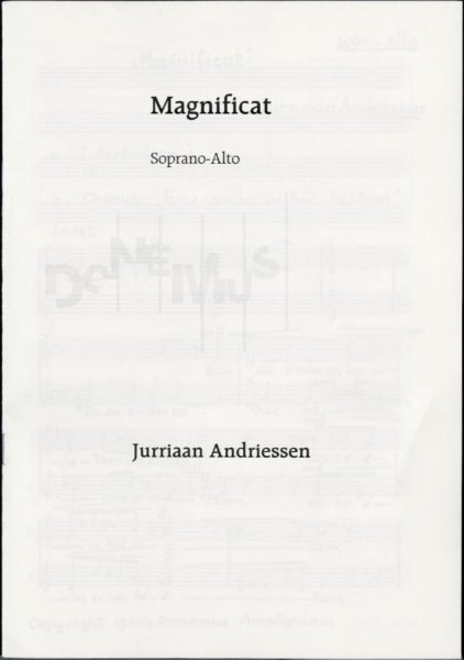 Andriessen, Jurriaan - MAGNIFICAT soprano-alto koorpartijen