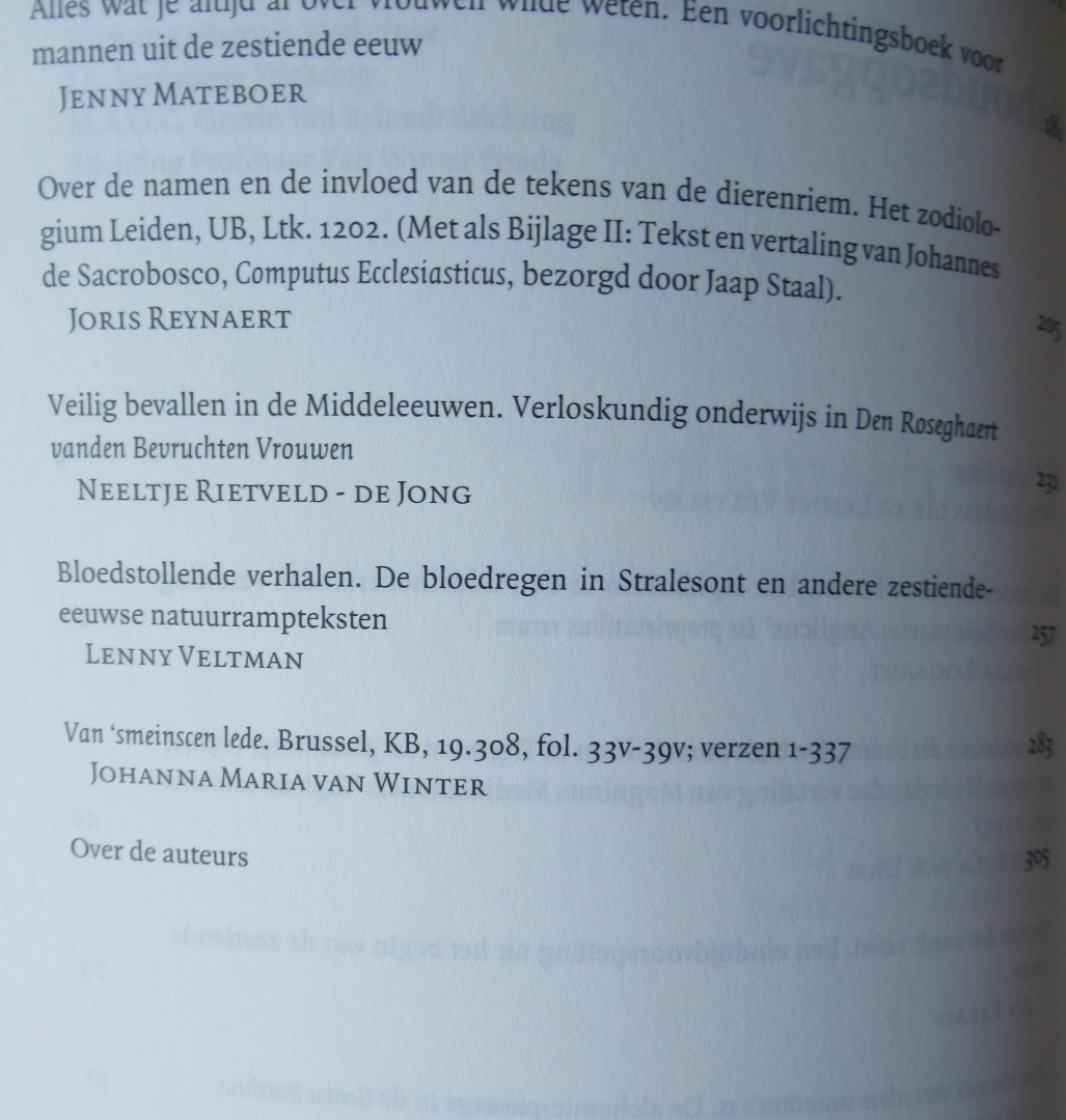 Lie, O.S.H. - Veltman, L.M. - Kennis-maken. Een bloemlezing uit de Middelnederlandse artesliteratuur