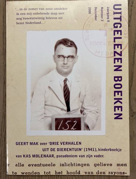 UITGELEZEN BOEKEN., MAK, GEERT. & MOLENAAR, KAS. - Drie verhalen uit de dierentuin. Uitgelezen Boeken. Katern voor boekverkopers en boekenkopers.  jaargan9 , nummer 1, 2002.