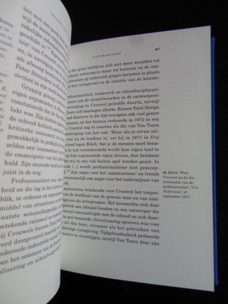 Crouwel - Het debat, Crouwel –van Toorn, Museum Fodor Amsterdam 9 november 1972