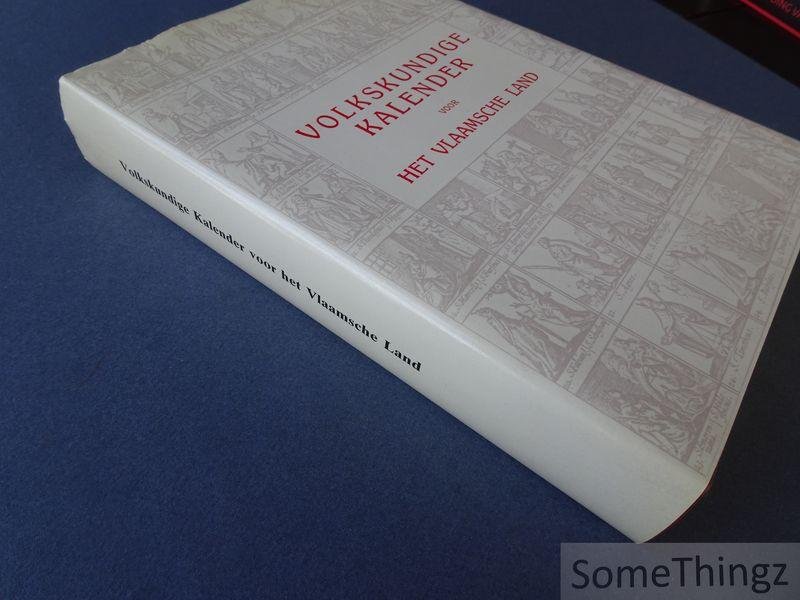 Celis, Gabriël. - Volkskundige kalender voor het Vlaamsche land.