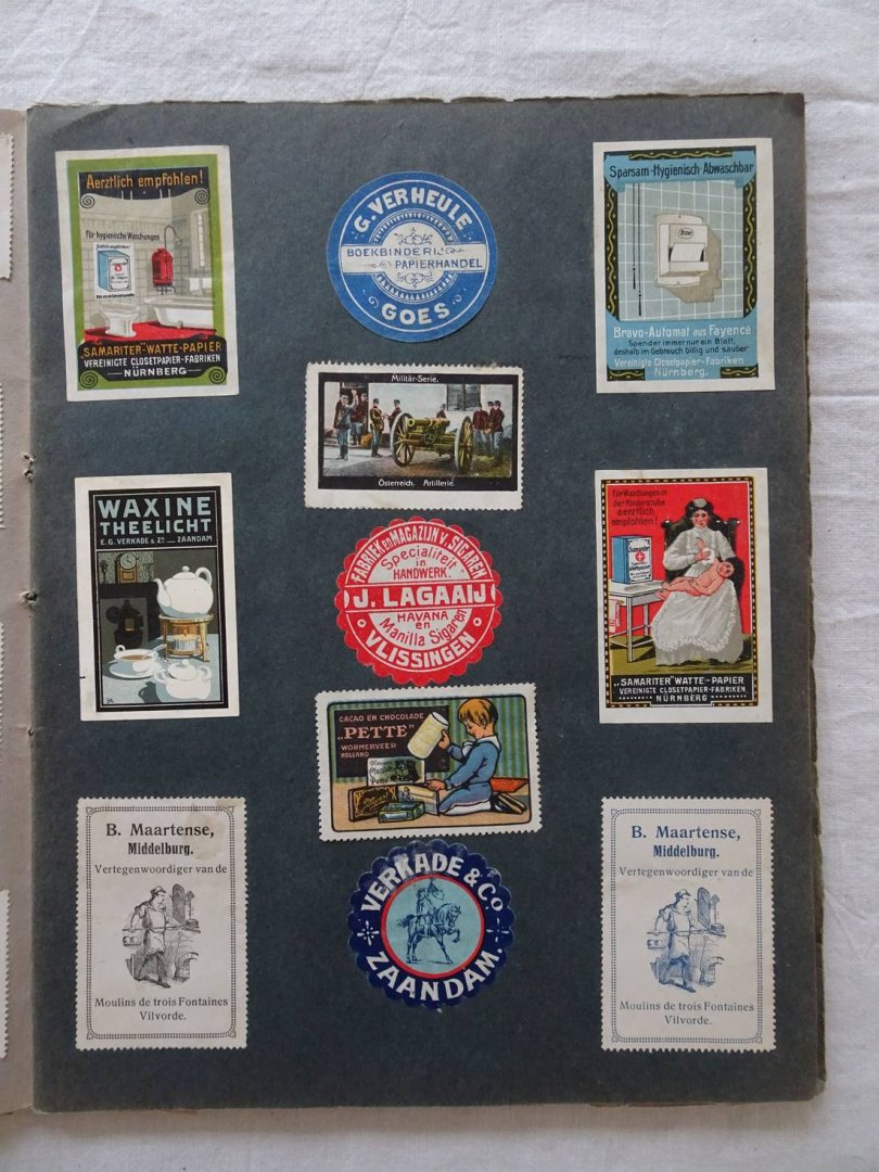 N.n.. - Sluitzegel Album. Ca. 530 sluitzegels.