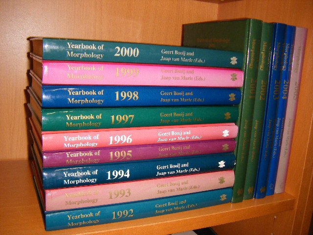 Booij Geert; Marle Jaap van - Yearbook of Morphology 1992 - 2005 [14 delen samen]