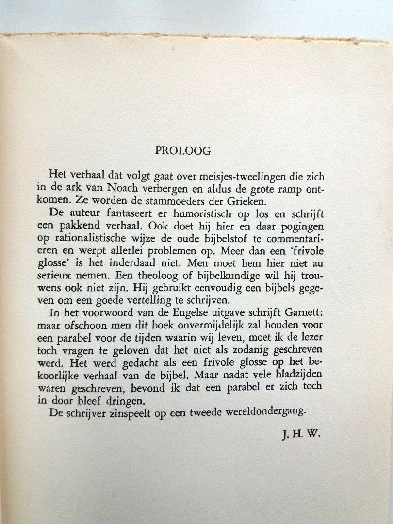 Garnett, David - De tweelingen en de Ark van Noach