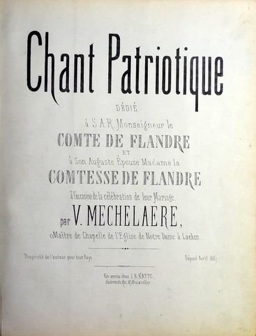 Mechelaere, V.: - Chant patriotique