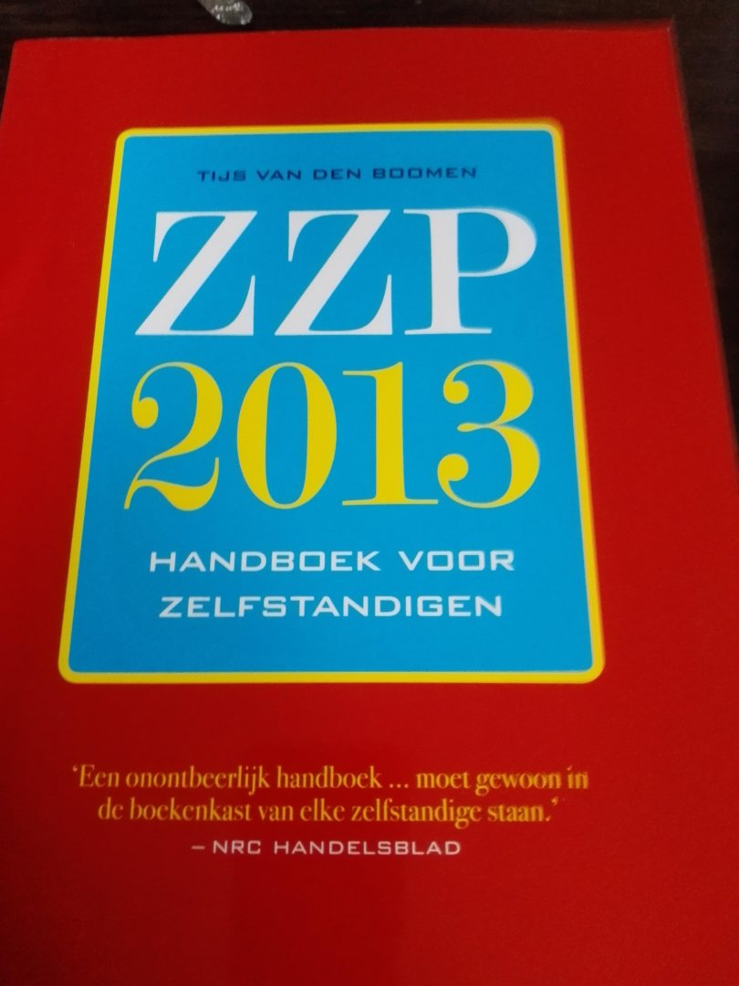 Boomen, Tijs van den - ZZP 2013 / handboek voor zelfstandigen