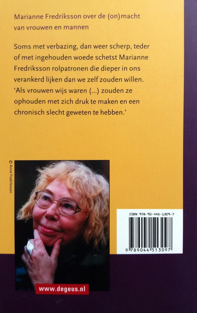 Fredriksson, Marianne - Als vrouwen wijs waren