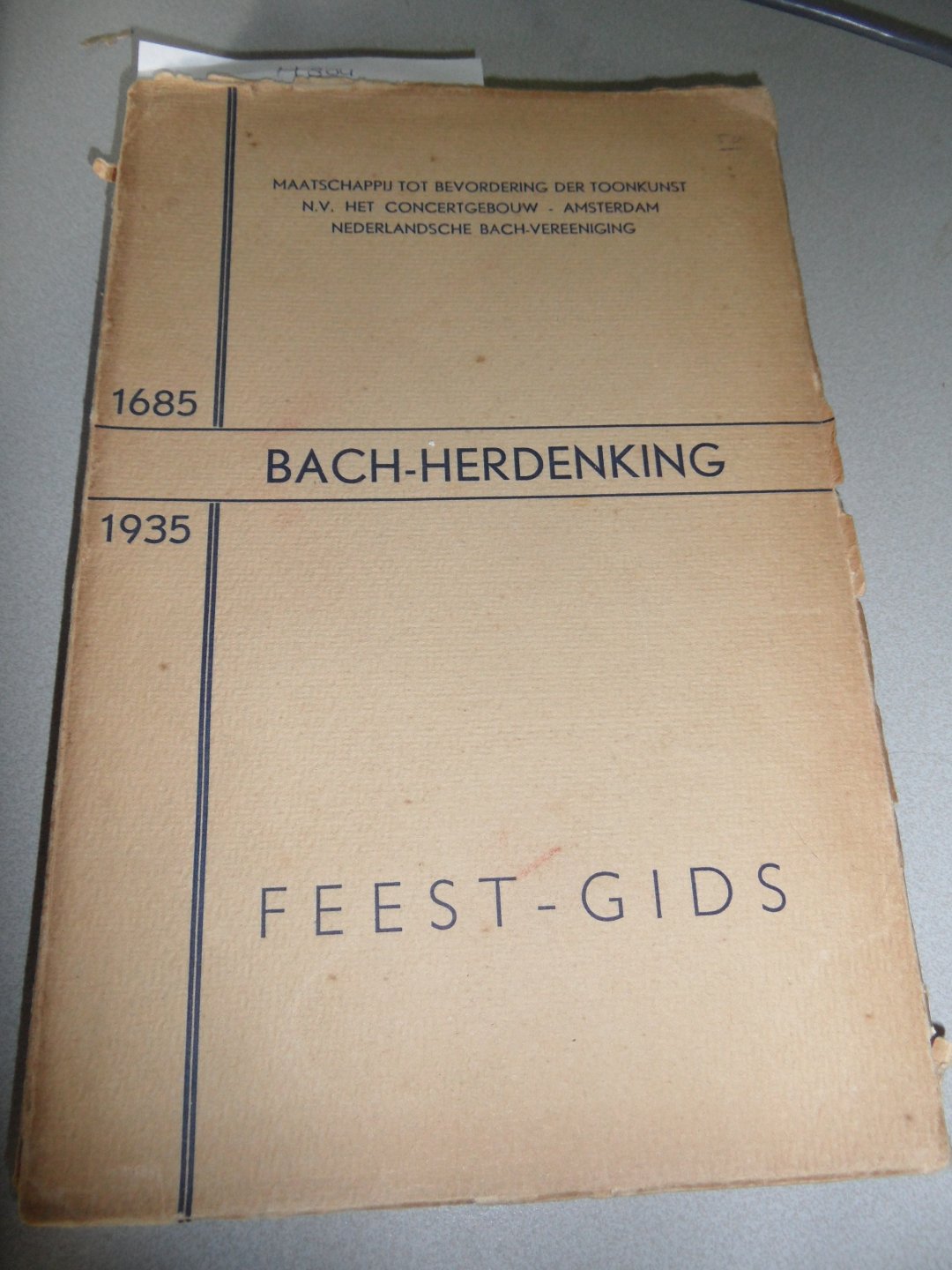  - Bach-Herdenking 1685 - 1935 ; Feest-Gids