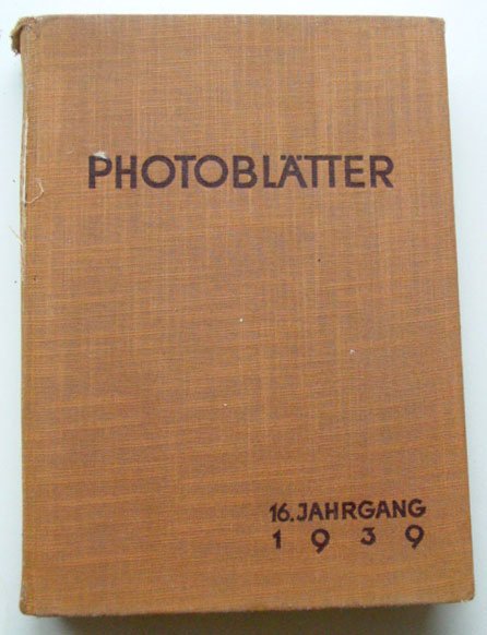 Reuter, Hans (Red.) - Photoblätter 16. Jahrgang 1939. (Heft 1 bis 12