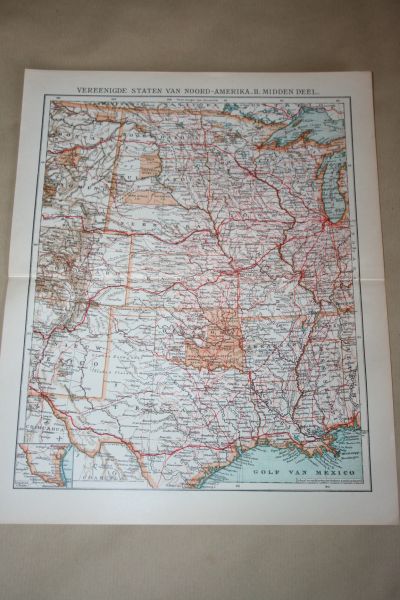  - 3 oude kaarten - De Verenigde Staten - circa 1905