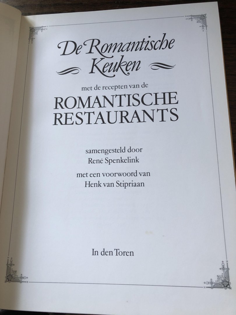 Spenkelink - De Romantische keuken met recepten enz / druk 1