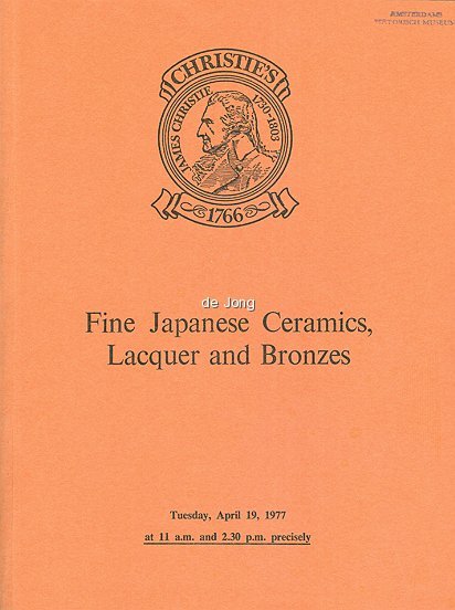 diverse auteurs - Kunstveiling Christie's - Fine Japanese Ceramics, Lacquer and Bronzes