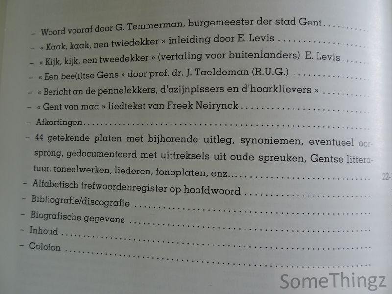 Eddy Levis, Gilbert Van Geert (illustr.). - Kaak, kaak, nen twiedekker! Gensche woorde en uitdrukkijnge.