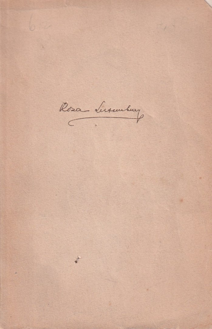 Luxemburg, Rosa - Briefe an Karl und Luise Kautsky (1896-1918)