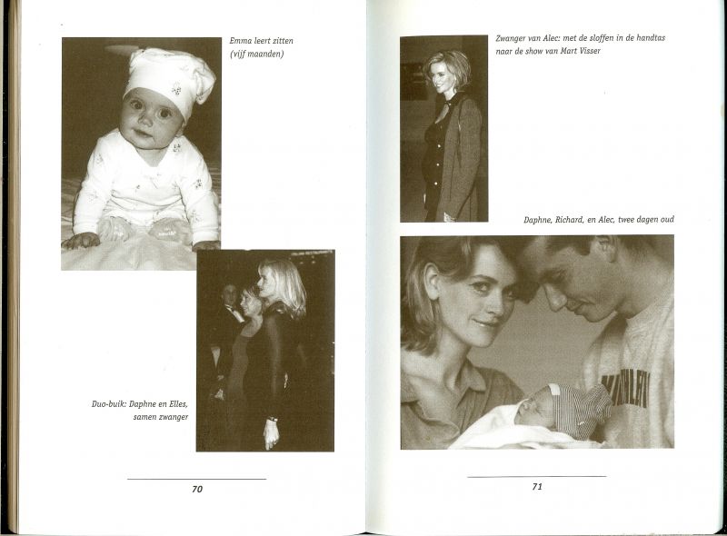 Daphne  Deckers  Omslagontwerp Hans Britsemmer Omslagfoto Mike van den Toorn   , Bart van Leeuwen en Ab Blauw  Eindredaktie  Baraba Vos  Uitgever  Judith  Schellinger hout - De geboorte van een moeder