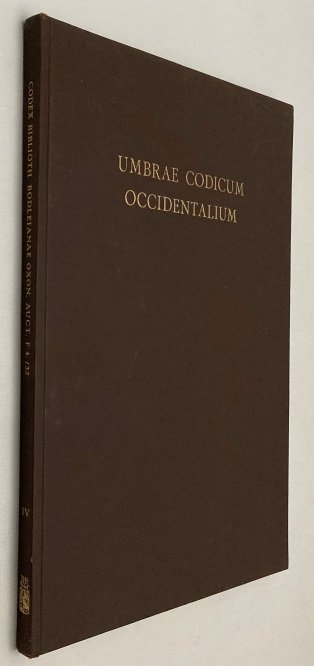 Hunt, R.W., intr., - Saint Dunstan's Classbook from Glastonbury. Codex Biblioth. Bodleianae Oxon, Auct. F.4/32. [Umbrae Codicum Occidentalium IV]