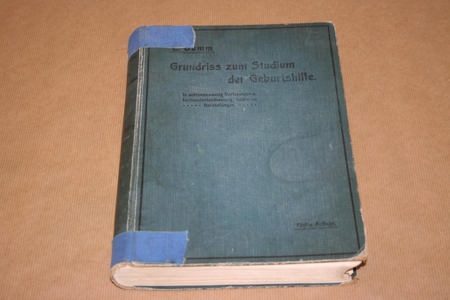 Dr. Ernst Bumm - Grundriss zum Studium der Geburtshilfe