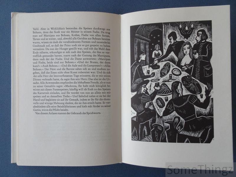 Cornazano, Antonio. - Die Sprichwortnovellen. Mit 18 Holzschnitten von Fritz Richter.