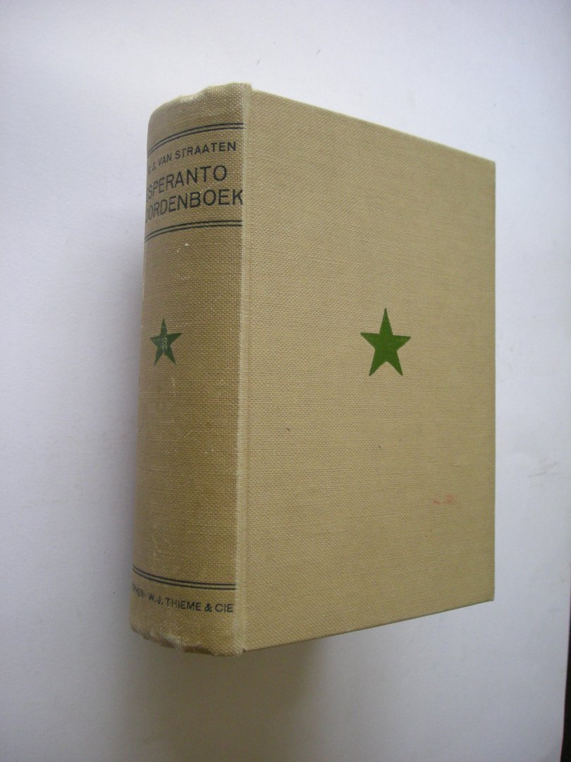 Straaten, A.G.J. van - Esperanto-Woordenboek - Deel I:  Esperanto-Nederlandsch