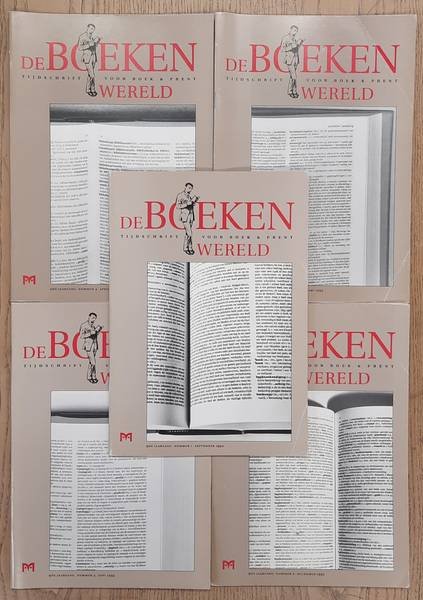 BOEKENWERELD, DE. - De Boekenwereld. Tijdschrift voor boek en prent. Negende jaargang, 1992 - 1993. Compleet: Vijf nummers.