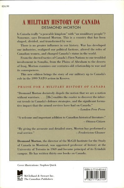 Morton, Desmond - A military history of Canada / From Champlain to Kosovo