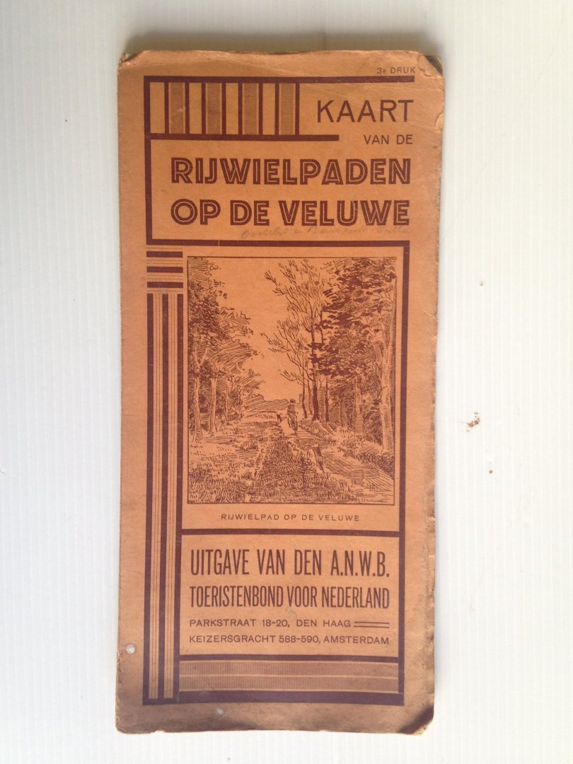  - Kaart Rijwielpaden op de Veluwe