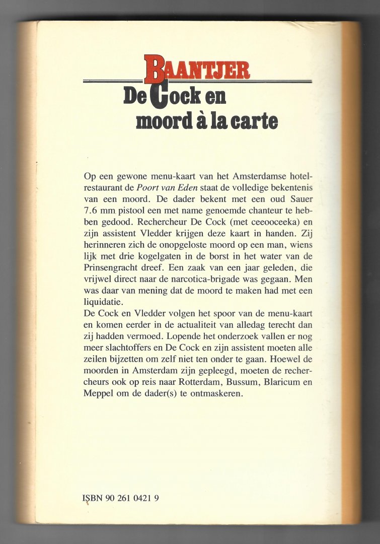 Baantjer, A.C. - De Cock en moord a la carte - Deel 33