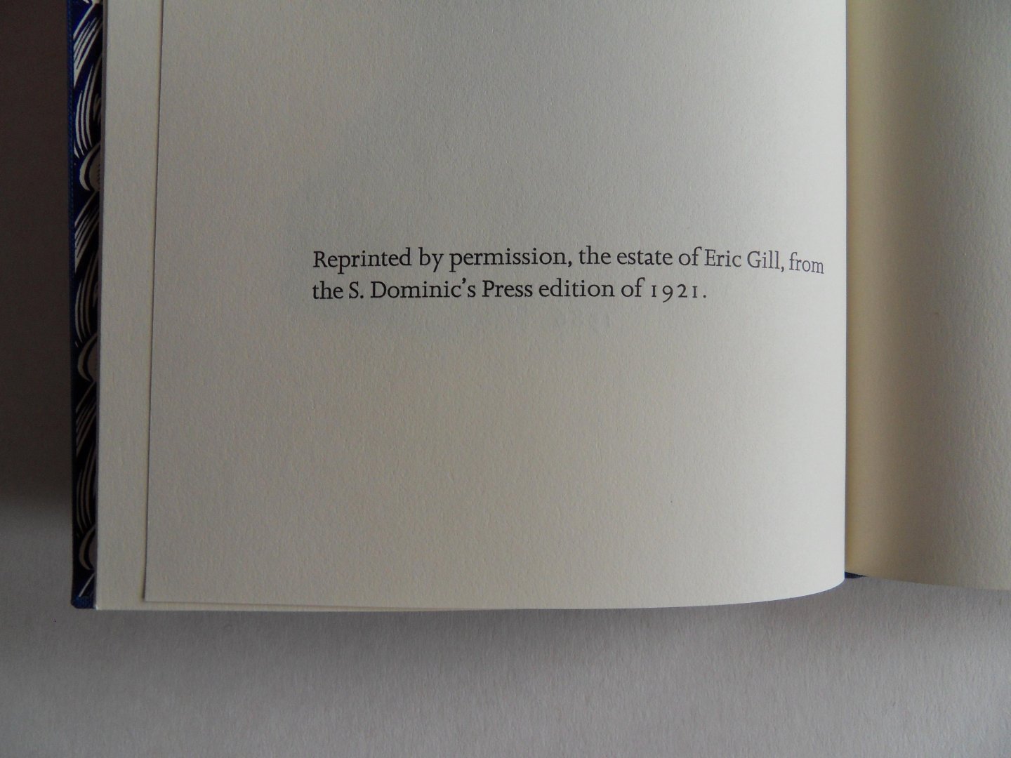 Gill, Eric. - Dress. - Being an Essay in Masculine Vanity and an Exposure of the UnChristian Apparel Favoured by Females [ Numbered: 69 / 200 ].