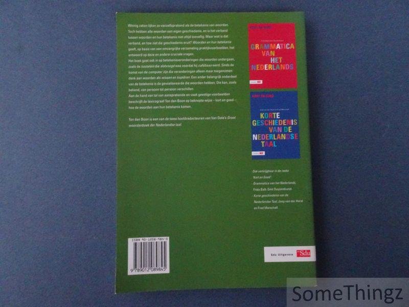 Ton den Boon. - Woorden en hun betekenis.