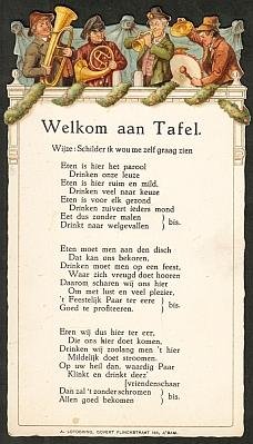 HUWELIJKSLIED - Welkom aan tafel. Wijze: Schilder ik wou me zelf graag zien.