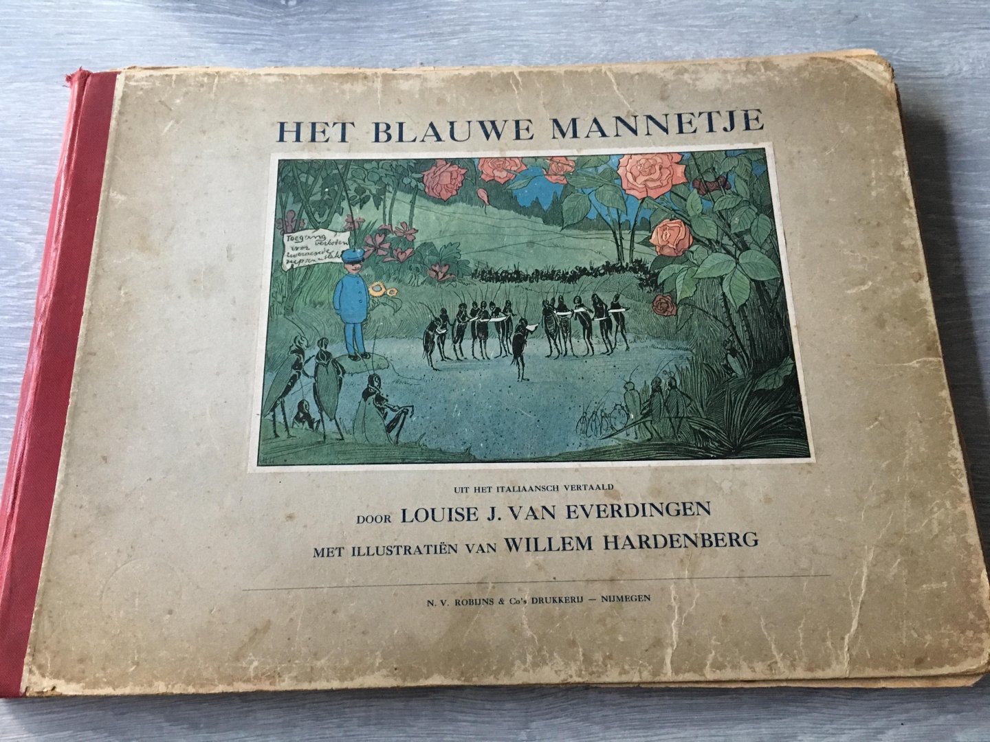 Louise J. Van Everdingen, illustratien; Willem Hardenberg - Het Blauwe mannetje