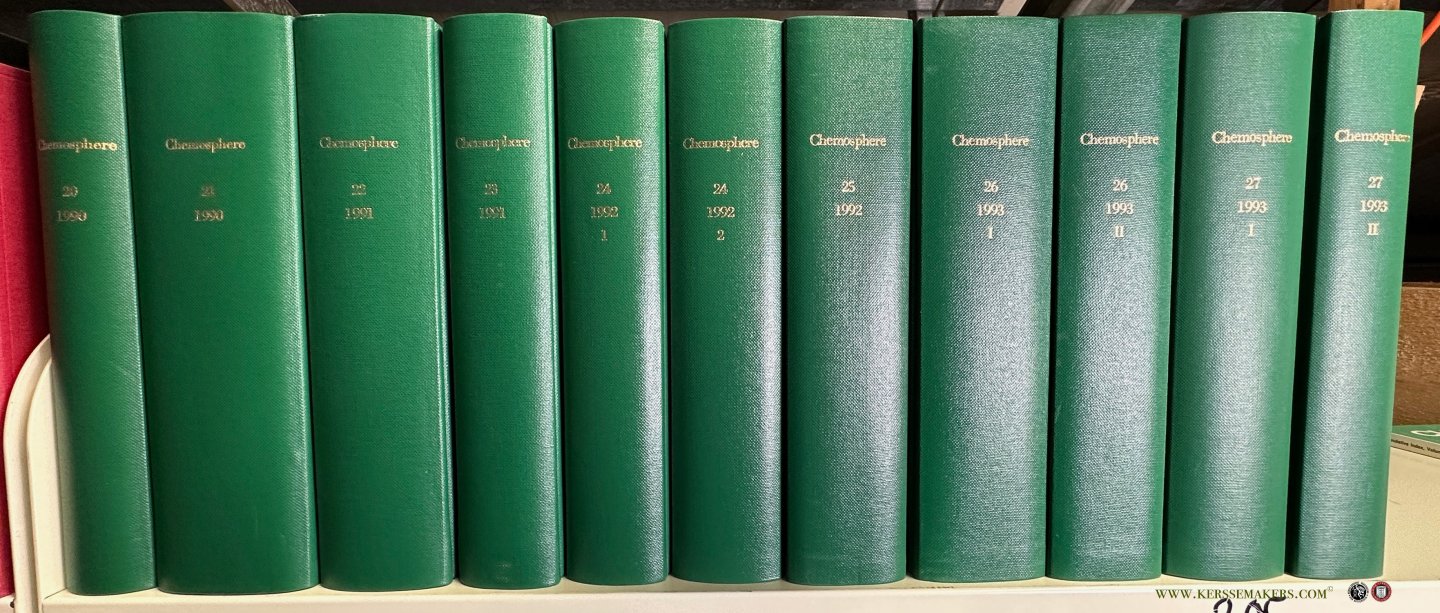 N/A - Chemosphere. vols 20-27. 8 vols in 11.