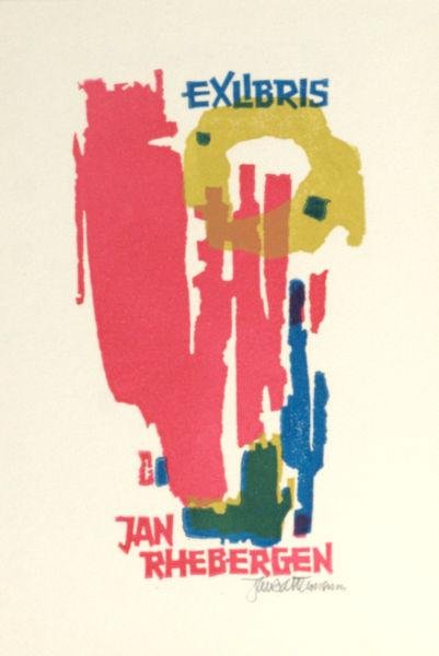 Battermann, Jan. - Exlibris voor Jan Rhebergen.