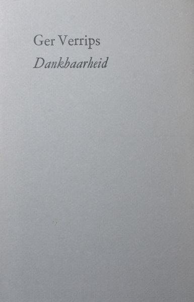 Verrips, Ger. - Dankbaarheid.