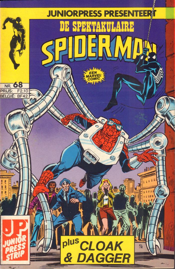 Junior Press - De Spektakulaire Spiderman 068, Het Spektakulaire Spiderjoch !, geniete softcover, goede staat
