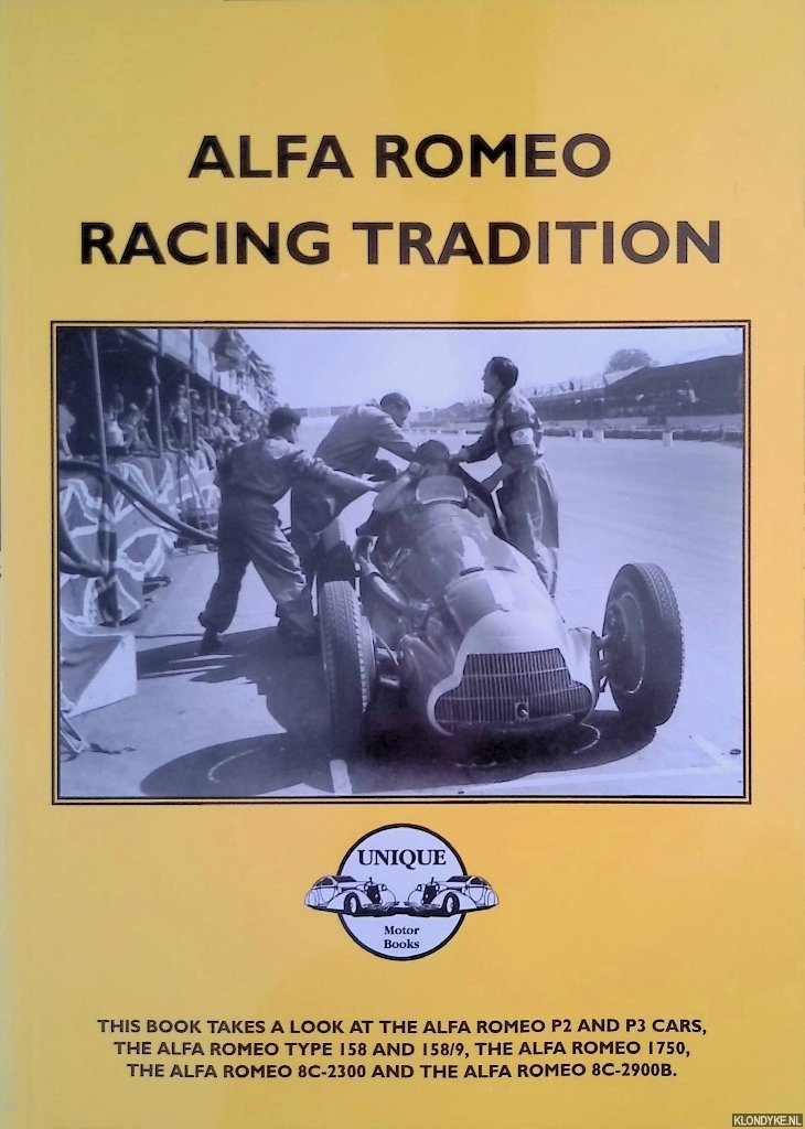 Pitt, Colin (Preface) - Alfa Romeo Racing Tradition