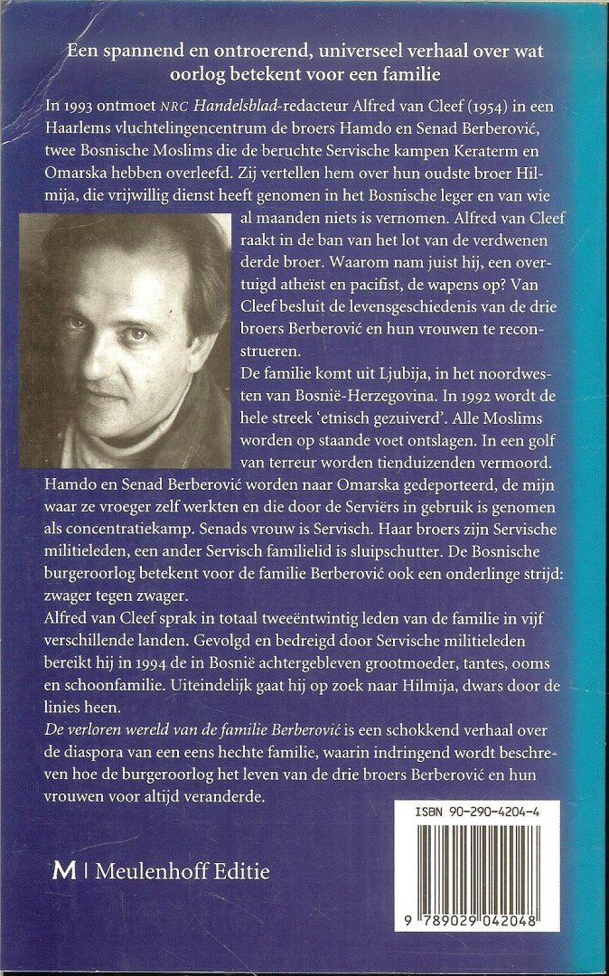 Cleef, van Alfred . Foto auteur Bert Nienhuis - De verloren wereld van de familie Berberovic