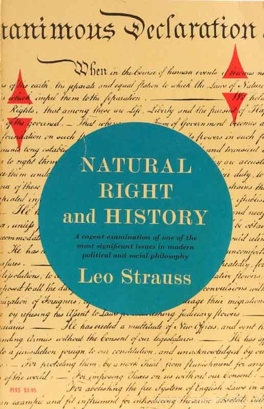 STRAUSS, L. - Natural right and history.