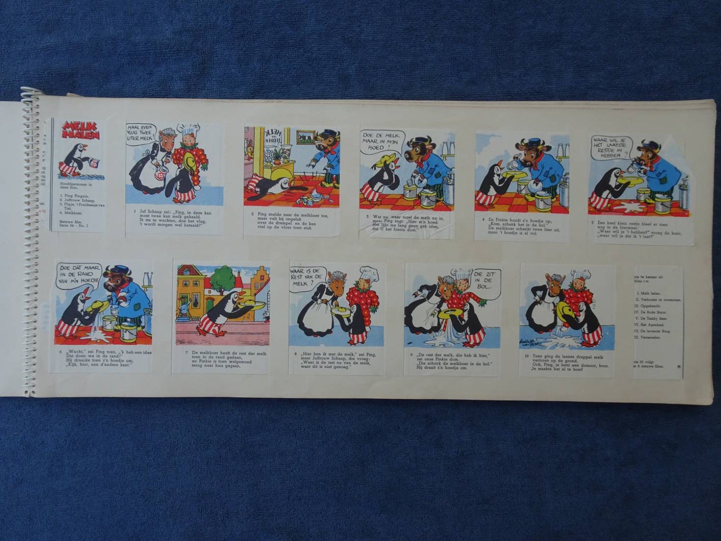 (Harmsen van der Beek, E.M. ten). - Flipje en zijn vriendjes. Een album voor het verzamelen van de Betuwe-films, voorafgegaan door een vertelling van Flipje's prilste jeugd bij de kabouters en hoe hij in dierenland kwam, naar tekeningen van E.M. ten Harmsen van der Beek.