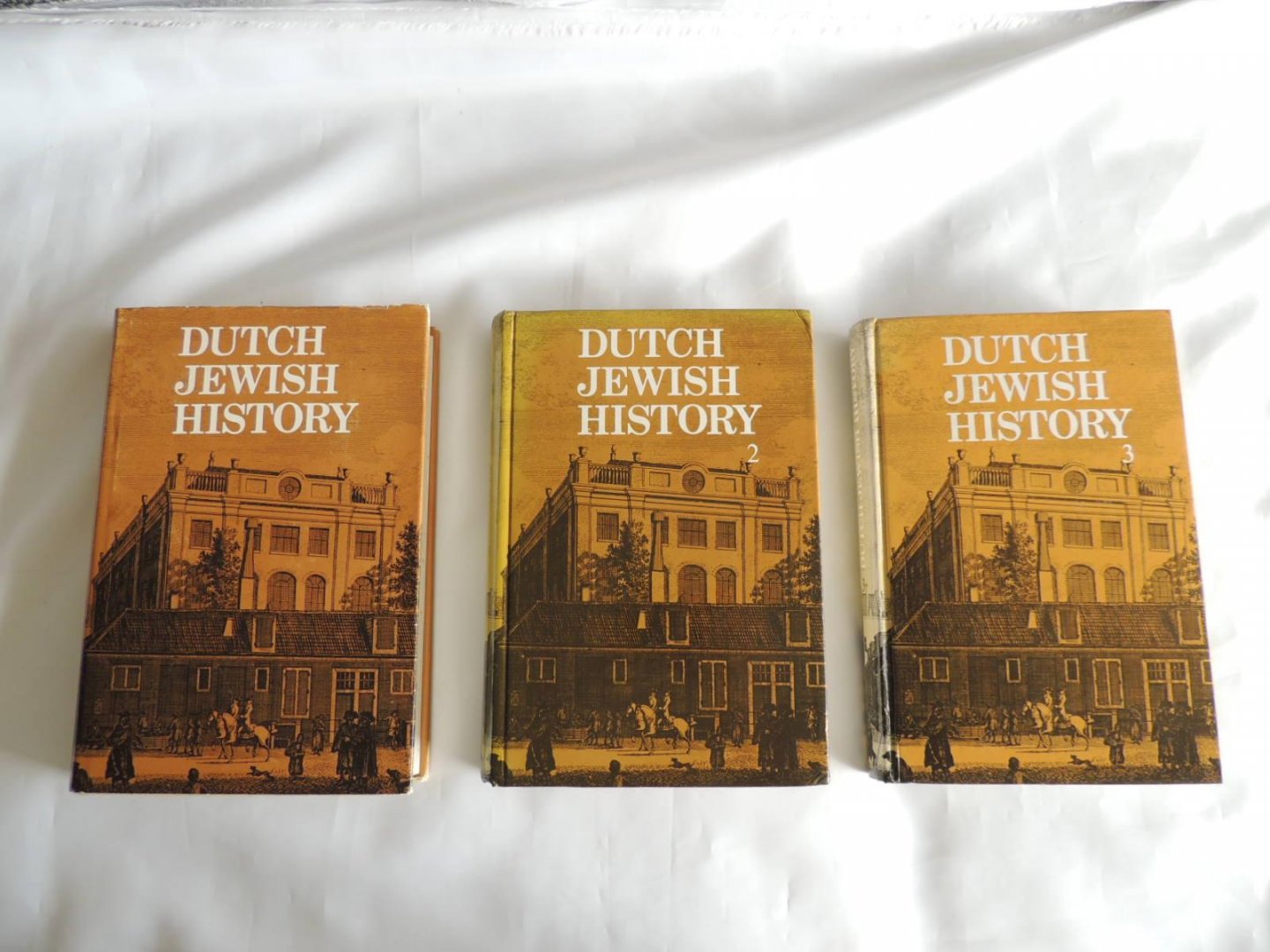 Michman, Jozeph,Tirtsah Levie. - Dutch Jewish history. COMPLETE SET OF 3 VOLS. Proceedings of the Symposia on the History of the Jews in the Netherlands. Volume 1: November 28-December 3, 1982. Vol.2: December 1986. Volume 3: November 1991