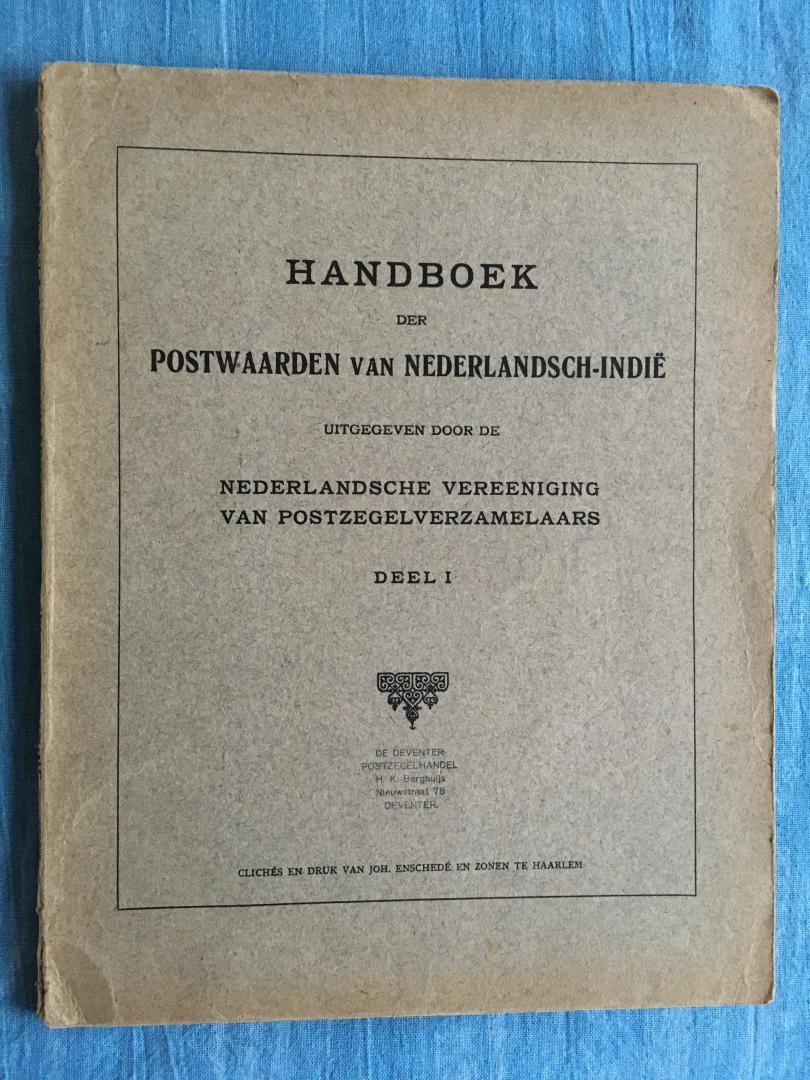Vereeniging van postzegelverzamelaars - Handboek der postwaarden van Nederlandsch-Indië.