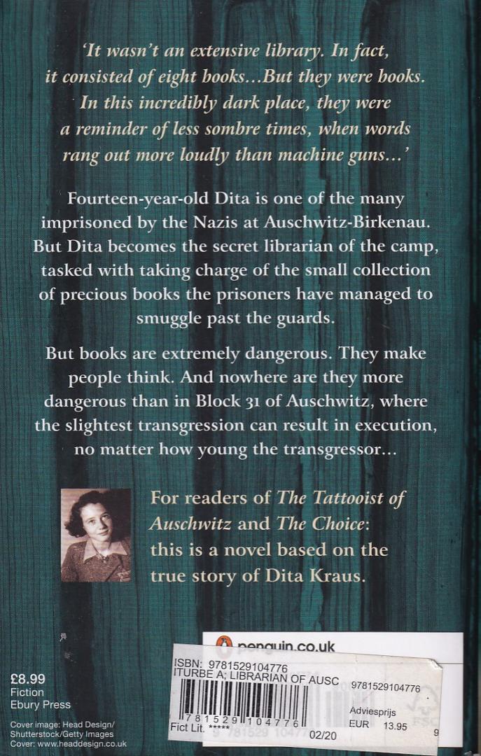Iturbe, Antonio (doos1300) - The Librarian of Auschwitz / The heart-breaking Sunday Times bestseller based on the incredible true story of Dita Kraus