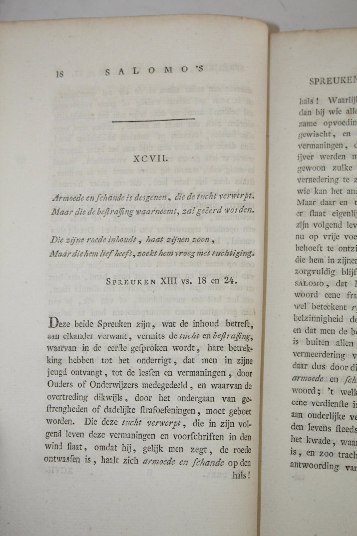 Palm, J.H. van der - Salomo, door J.H. van der Palm. Eerste t/m het negende deel