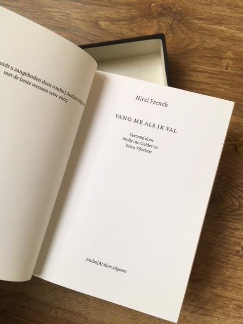 French, Nicci - Vang me als ik val - Gelimiteerde editie.