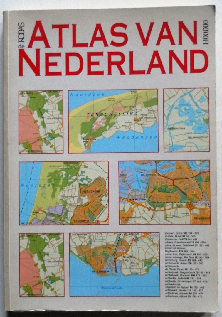Derks Sergio De ROBAS - Atlas van Nederland schaal 1: 100.000